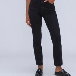 Everlane Women's Black Straight Leg Jeans, 27 Regular